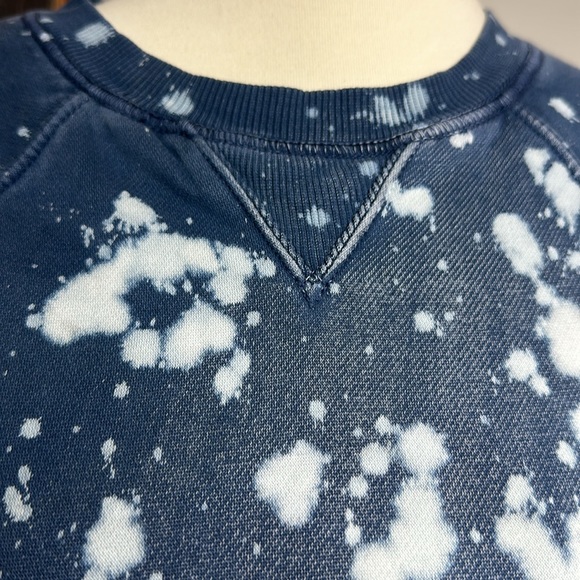 Urban Outfitters BDG Splatter Print Blue/White, XS Sweatshirt, Unisex - Picture 2 of 4